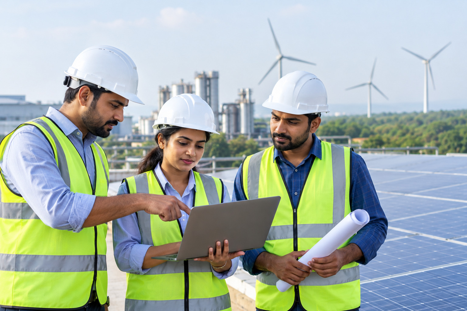 SIPL renewable energy project team