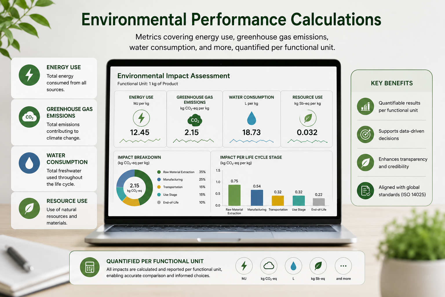Environmental performance calculations